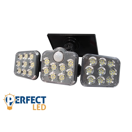 MasterLED Solar LED napelemes lámpa 10 W-os mozgásérzékelővel