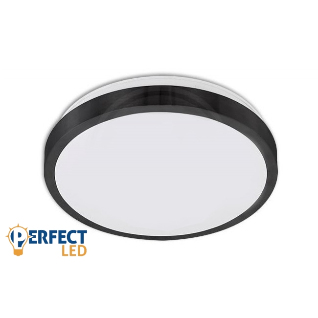 MasterLED Solen Ø330 mm kerek fekete mennyezeti lámpa E27 foglalattal