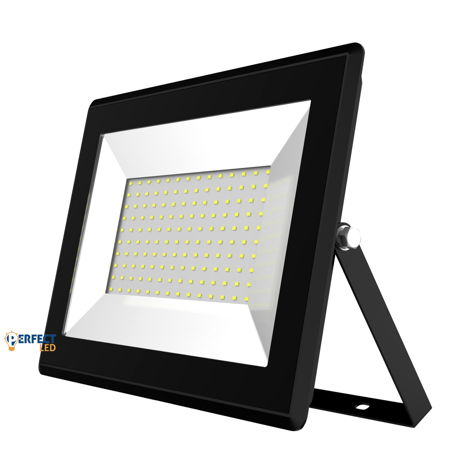 100W Vékony Fekete tokos Természetes fehér reflektor