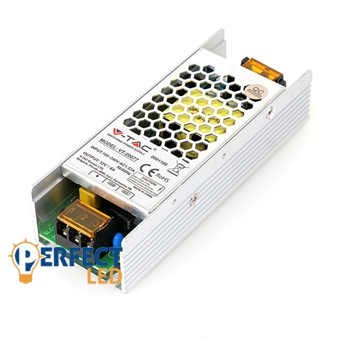 LED tápegység 75W fém házas Slim 12V - 3247