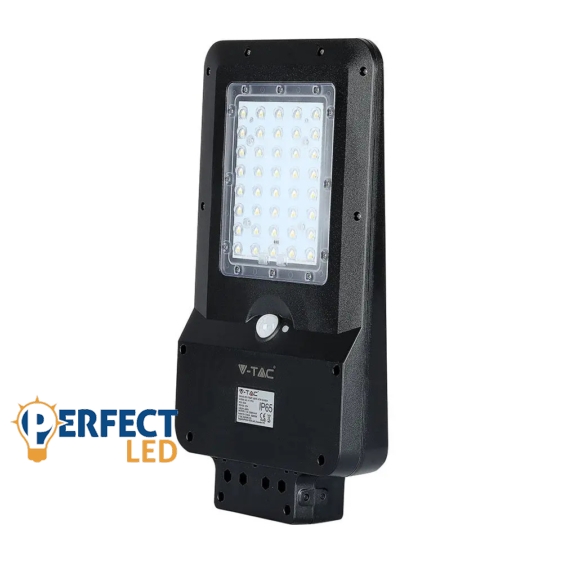 15W Szolár - Napelemes hideg fehér utcai lámpa - 8548