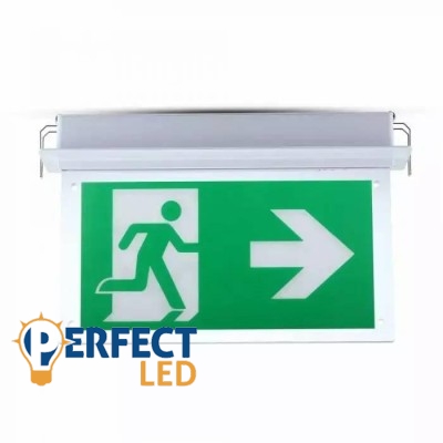 2W Süllyesztett hideg fehér vészkijárat jelző lámpa - 835