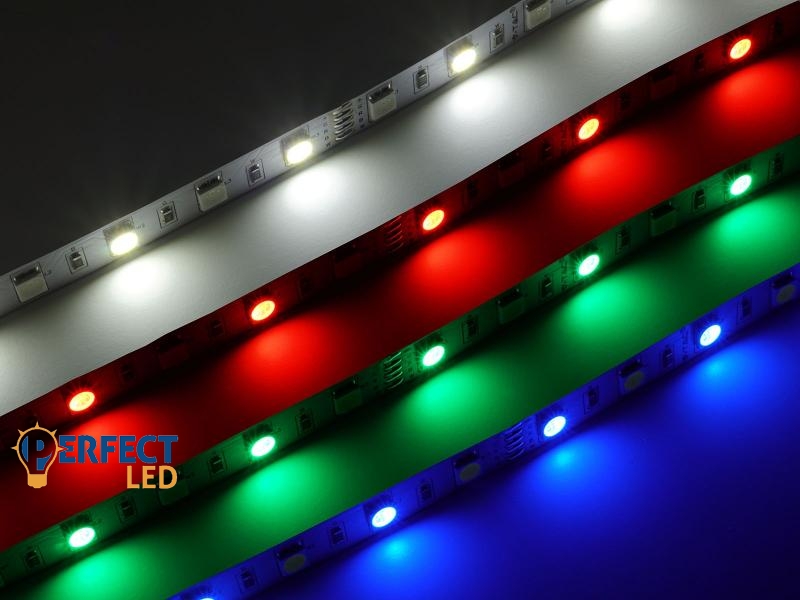 10.8W/M 12V LED szalag 60LED/m IP20 RGB + 6000K - 212159
