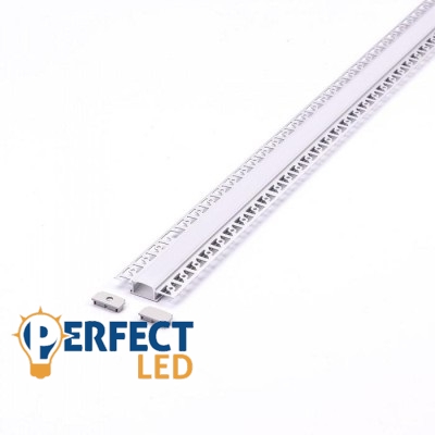 2m Gipszkatonba Építhető Aluminium Profil Széles- 335901