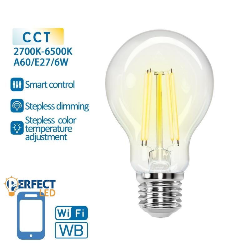 E27 6W Filament Smar Égő CCT - 214043