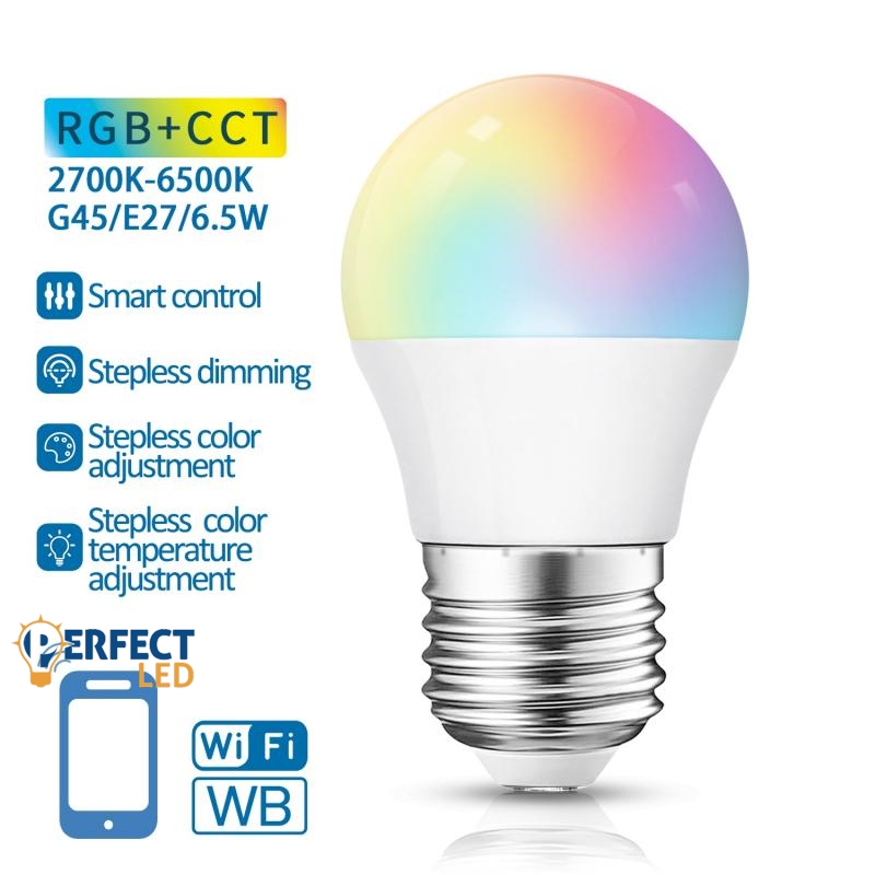 E27 6.5W LED Izzó Smart Wifi RGB+CCT - 281021