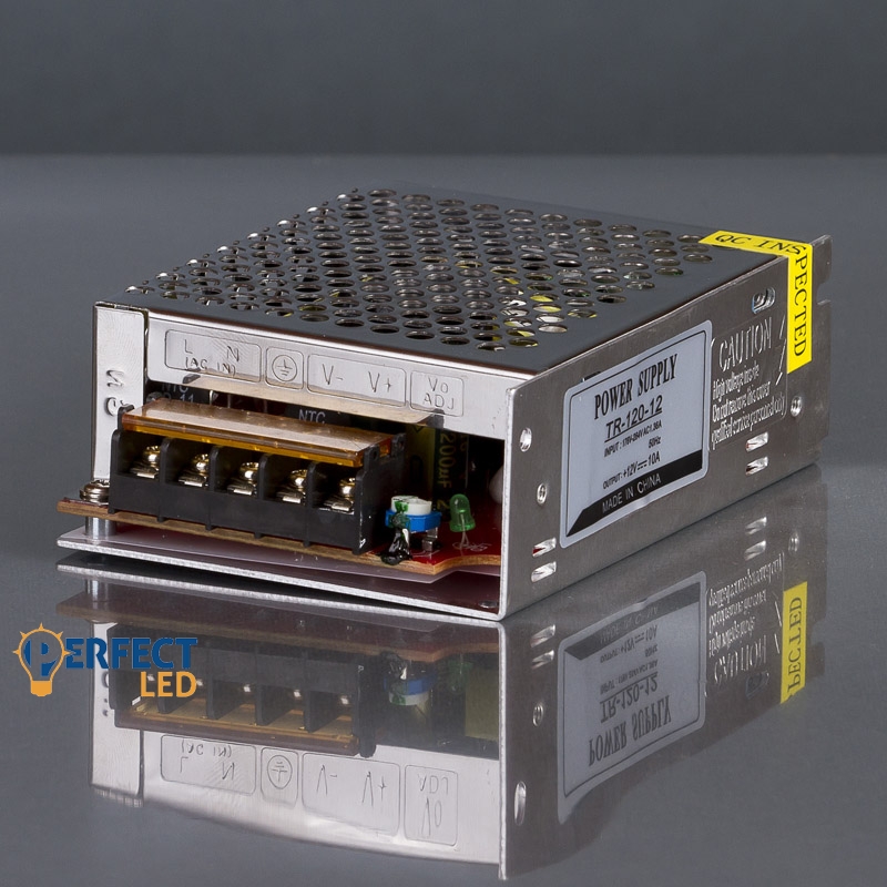 LED tápegység 120W fém házas 12V (10A)
