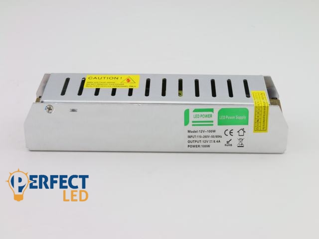 100W prémium vékony fém házas LED tápegység