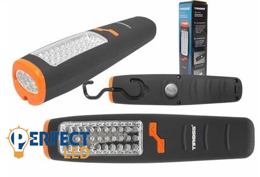 30+7 LED-es kézi lámpa