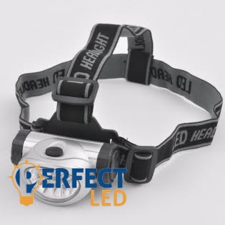 8 LED-es fejlámpa