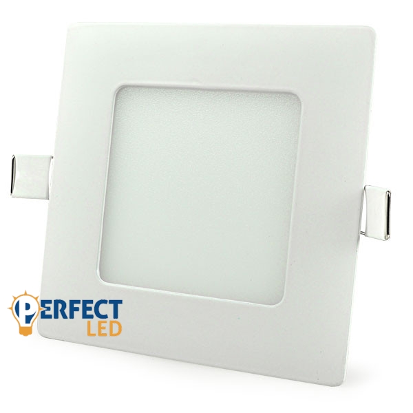 6W természetes fehér mennyezetbe süllyeszthető négyzet LED panel