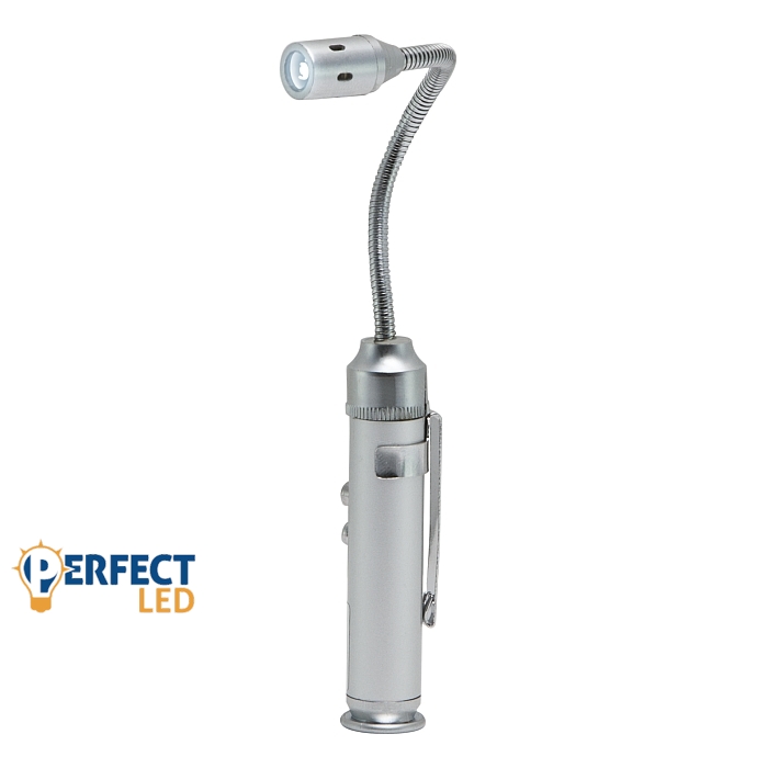 LED lámpa beépített lézerfénnyel és mágneses talp résszel