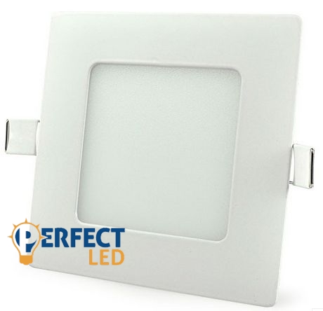 6W meleg fehér mennyezetbe süllyeszthető négyzet LED panel