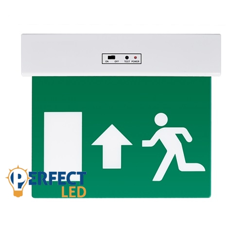 LED kijáratjelző lámpatest felfelé mutató nyíllal - fehér
