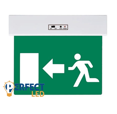 LED kijáratjelző lámpatest oldalra mutató nyíllal - fehér