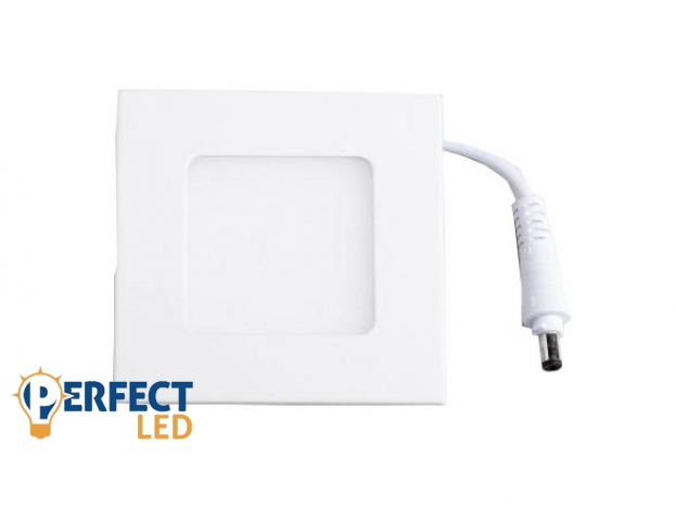 MasterLED Proma 3 W-os süllyesztett meleg fehér négyzet alakú LED-es mennyezetlámpa