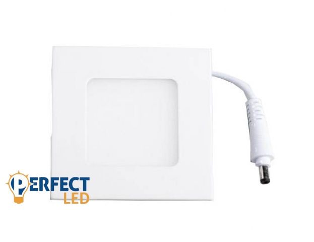 MasterLED Proma 3 W-os süllyesztett natúr fehér négyzet alakú LED-es mennyezetlámpa