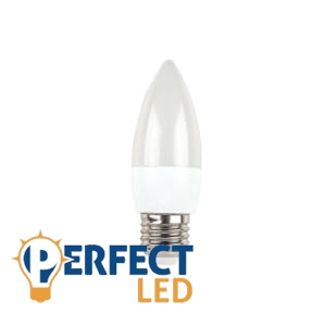 5.5W E27 LED gyertya meleg fehér
