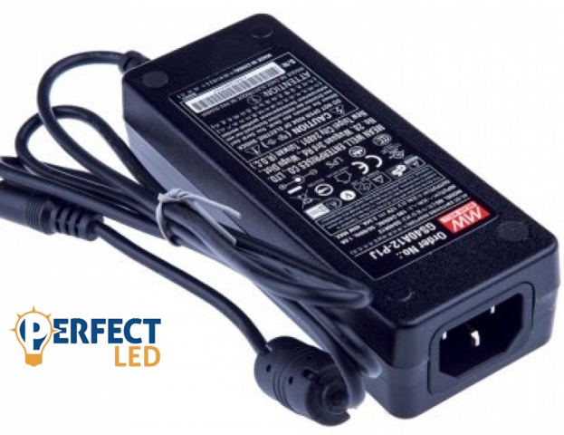 Mean Well 40 W-os beltéri tápegység 3.3 Amper 12 V DC