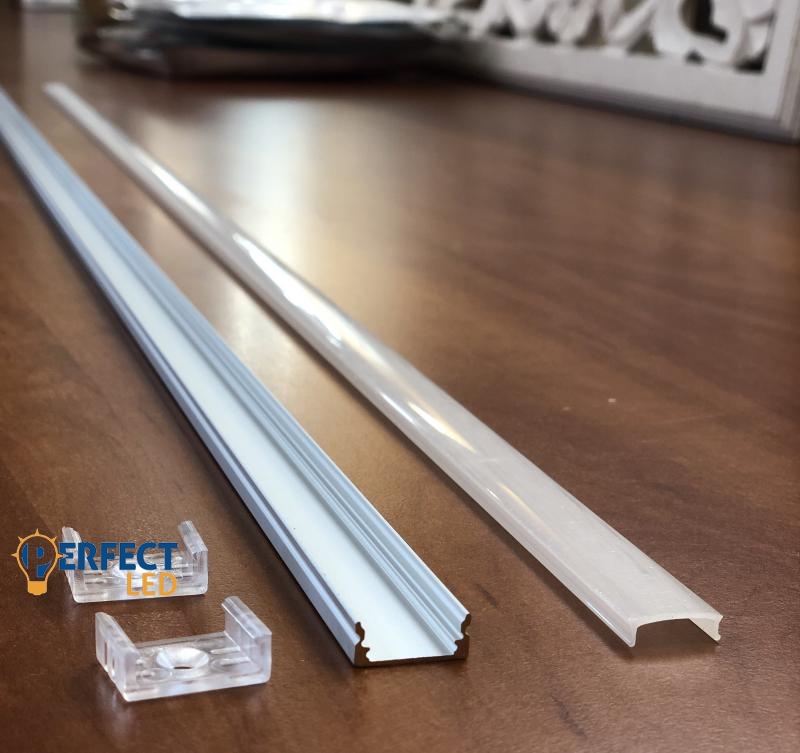 Alumínium profil falon kívüli 8-10mm-es LED szalagokhoz - 335501