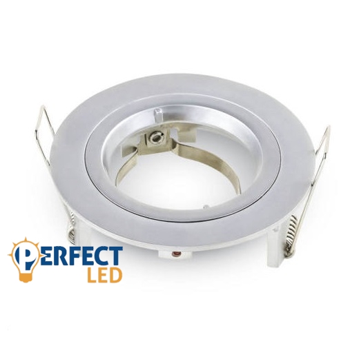 Led GU10 Keret Kerek Ezüstszürke