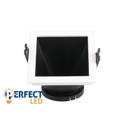 GU10 LED Spot Lámpatest Foglalat Fehér-Fekete Design
