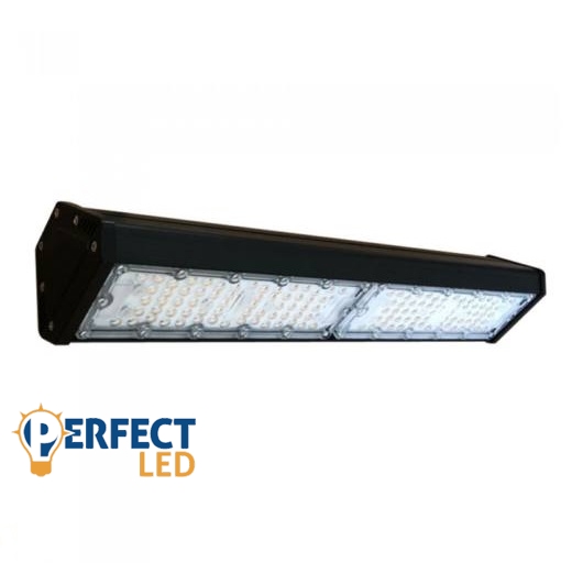 100W Lineáris LED Csarnokvilágító Lámpa 5ÉV GARANCIA 120Lm/W Természetes Fehér