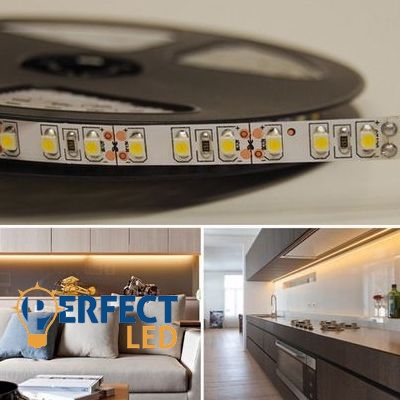 PRÉMIUM LED szalag meleg fehér 120led/m 3528 7W IP20 beltéri