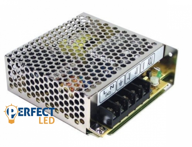 Mean Well 50 W-os beltéri tápegység 2 Amper 24 V DC