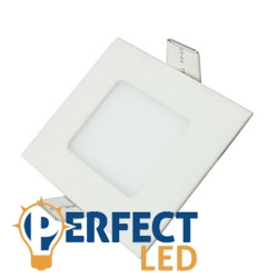 3W természetes fehér mennyezetbe süllyeszthető négyzet LED panel