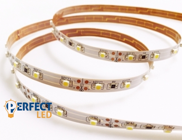 Perfectled Prémium 60 LED/méteres 12 V-os beltéri natúr fehér LED szalag 5m / tekercs