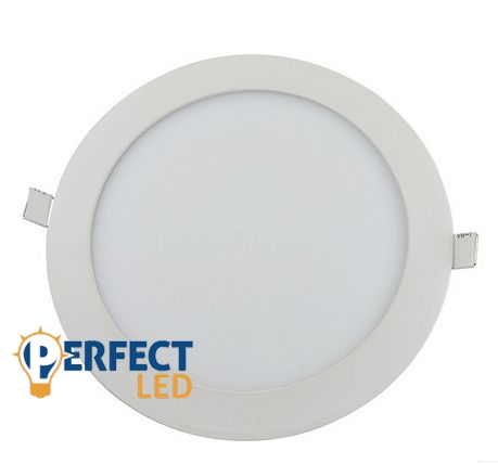 18W hideg fehér mennyezetbe süllyeszthető kerek LED panel