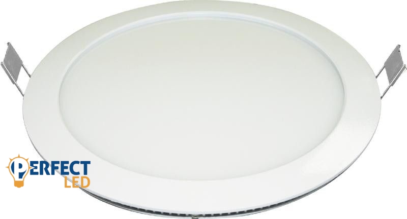 24W hideg fehér mennyezetbe süllyeszthető kerek LED panel