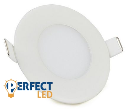 3W hideg fehér mennyezetbe süllyeszthető kerek LED panel