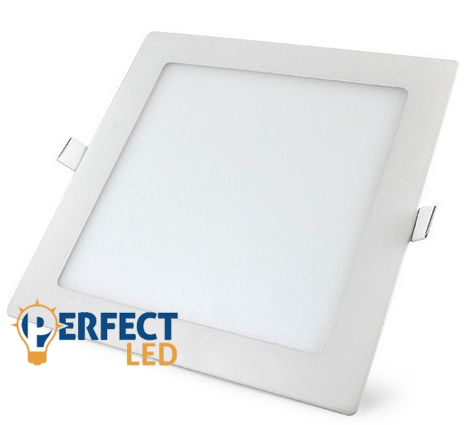 18W meleg fehér mennyezetbe süllyeszthető négyzet LED panel