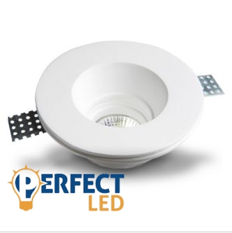 Mennyezetbe süllyeszthető kerek festhető GIPSZ LED lámpatest kerek