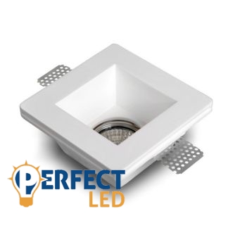 Mennyezetbe süllyeszthető négyzet festhető GIPSZ LED lámpatest