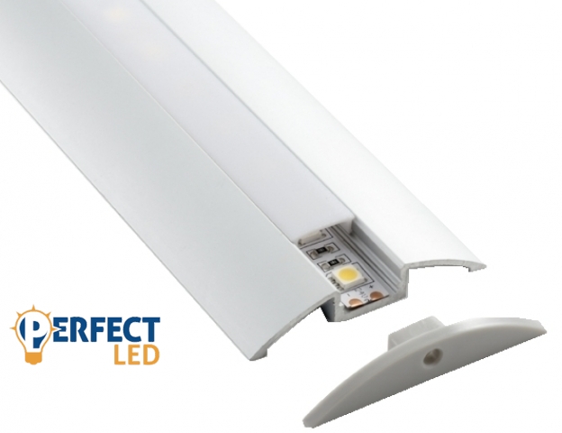 Ledprofiles Íves aluprofil opál fedéllel 2 méteres szál