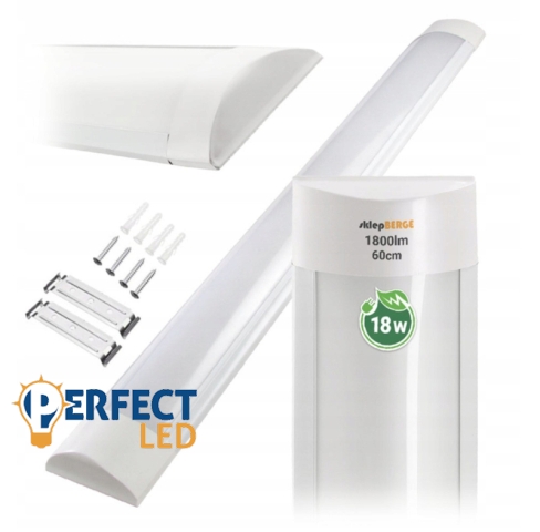 Berge Felületre szerelhető LED lámpa 60cm - 18W - 1800 lm - IP20 - 4500K