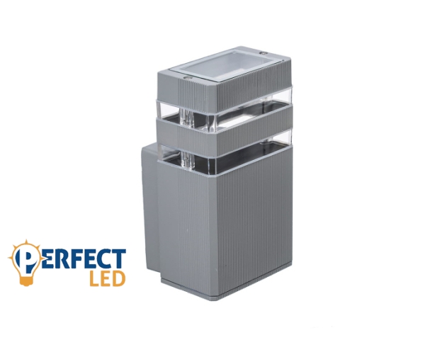 Berge Inez Kerti oldalfalra helyezhető matt ezüst színű lámpa GU10-es foglalattal