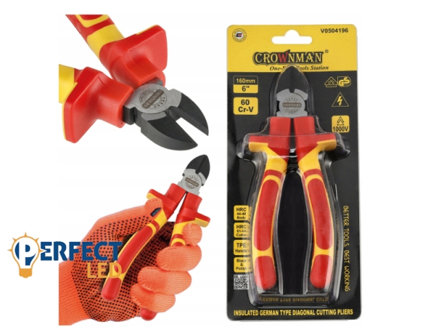 Crownman Szigetelt oldalvágók 160 mm