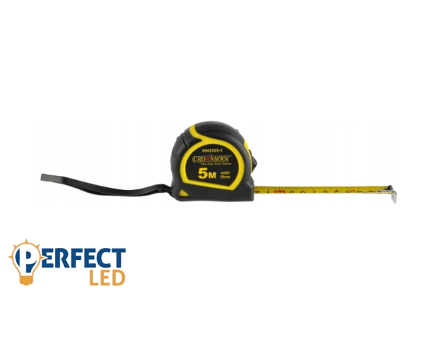 Crownman 5m X19mm mérőszalag