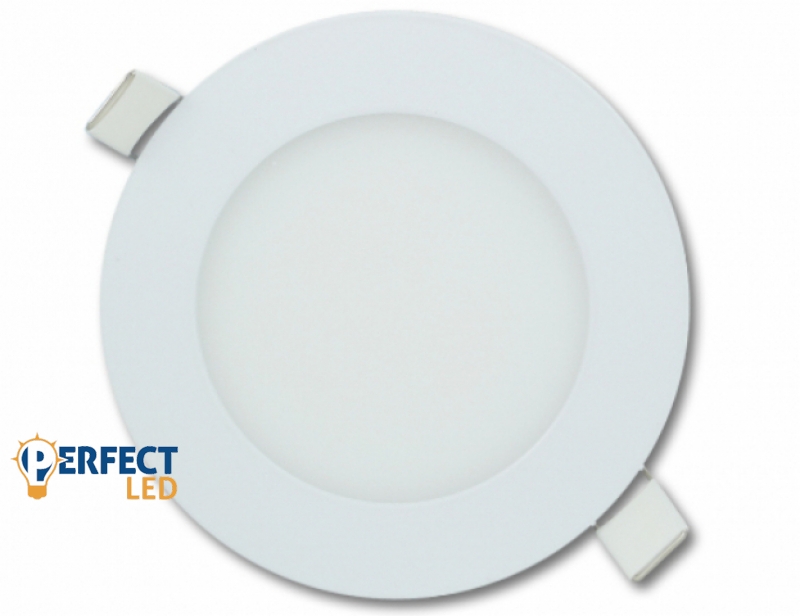 EcoLight 6 W-os süllyesztett natúr fehér kör alakú LED-es mennyezetlámpa