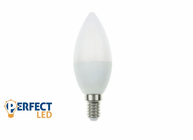 EcoLight E14-es foglalatú 7 W-os SMD LED izzó natúr fehér