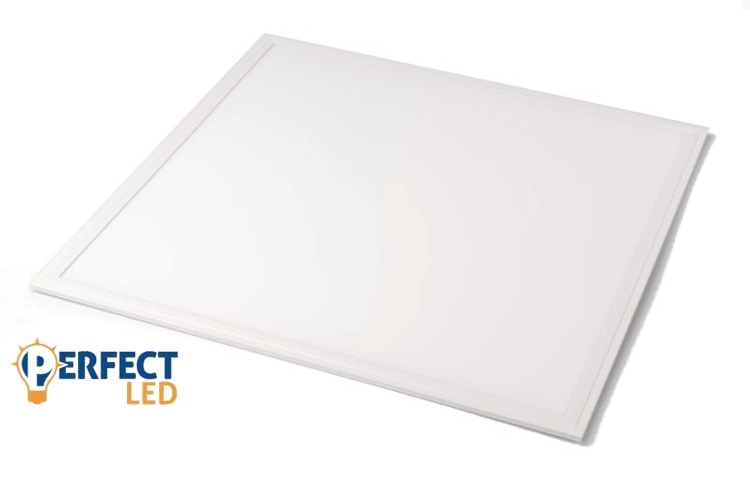 EcoLight 595x595-ös süllyesztett 40 W-os natúr fehér LED panel fehér kerettel