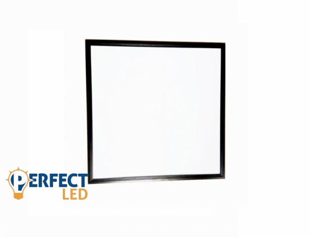 EcoLight 60 x 60-as süllyesztett 40 W-os natúr fehér LED panel fekete kerettel