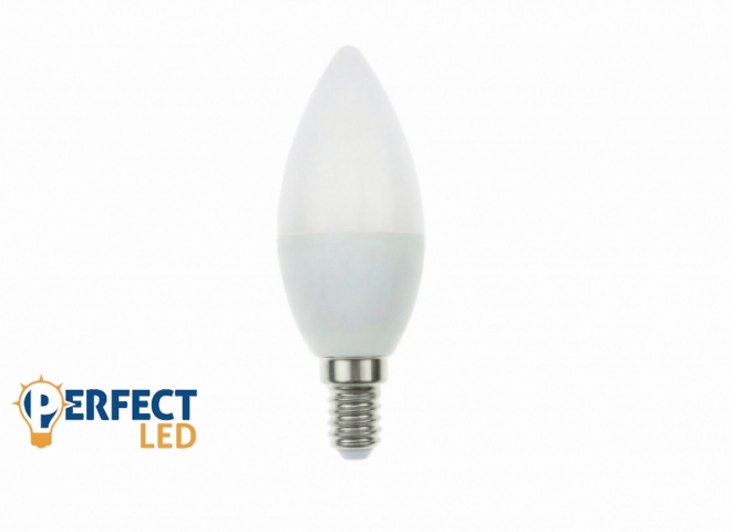 EcoLight E14-es foglalatú 10 W-os LED-es izzó meleg fehér gyertya