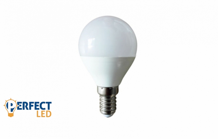 EcoLight E14-es foglalatú 7 W-os SMD LED izzó natúr fehér kisgömb