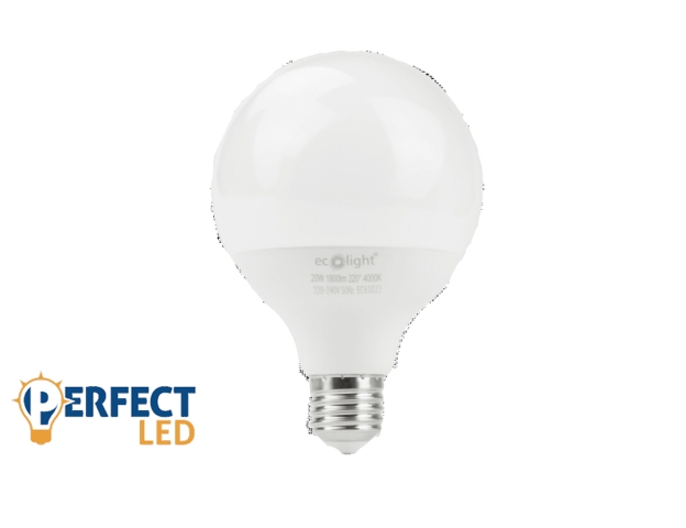 EcoLight E27-es foglalatú 20 W-os 1800 lm SMD LED izzó natúr fehér