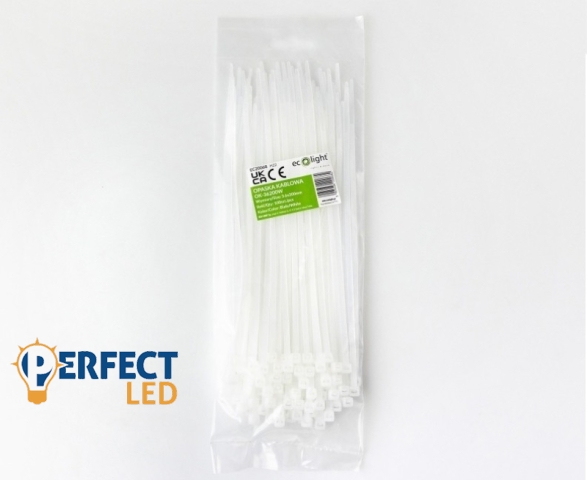EcoLight Kábelkötegelő OK-36200W 3 6x200 mm fehér 100 db-os kiszerelés